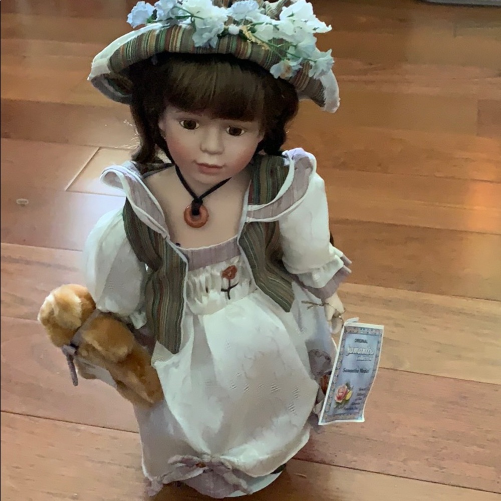 Samantha collectible porcelain doll